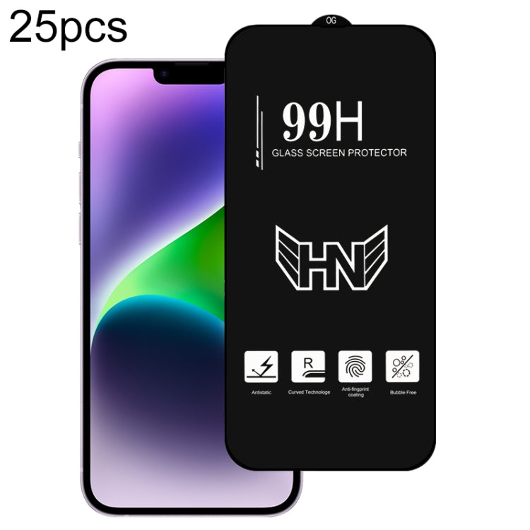 25pcs High Aluminum Large Arc Full Screen Tempered Glass Film, For iPhone 17 Pro Max, For iPhone 17 Pro, For iPhone 17, For iPhone Air, For iPhone 16 Pro Max, For iPhone 16 Pro, For iPhone 16 Plus, For iPhone 16, For iPhone 15 Pro Max, For iPhone 15 Pr...