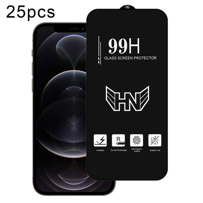 25pcs High Aluminum Large Arc Full Screen Tempered Glass Film, For iPhone 17 Pro Max, For iPhone 17 Pro, For iPhone 17, For iPhone Air, For iPhone 16 Pro Max, For iPhone 16 Pro, For iPhone 16 Plus, For iPhone 16, For iPhone 15 Pro Max, For iPhone 15 Pr...