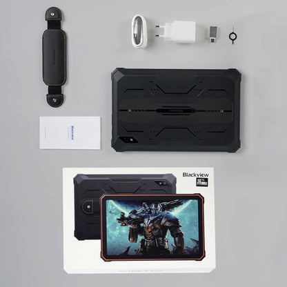 Blackview Active 8 Pro 4G Rugged Tablet, 10.36 inch 8GB+256GB Android 14 MT6789 Octa Core Support Dual SIM, Global Version with Google Play, EU Plug, Active 8 Pro