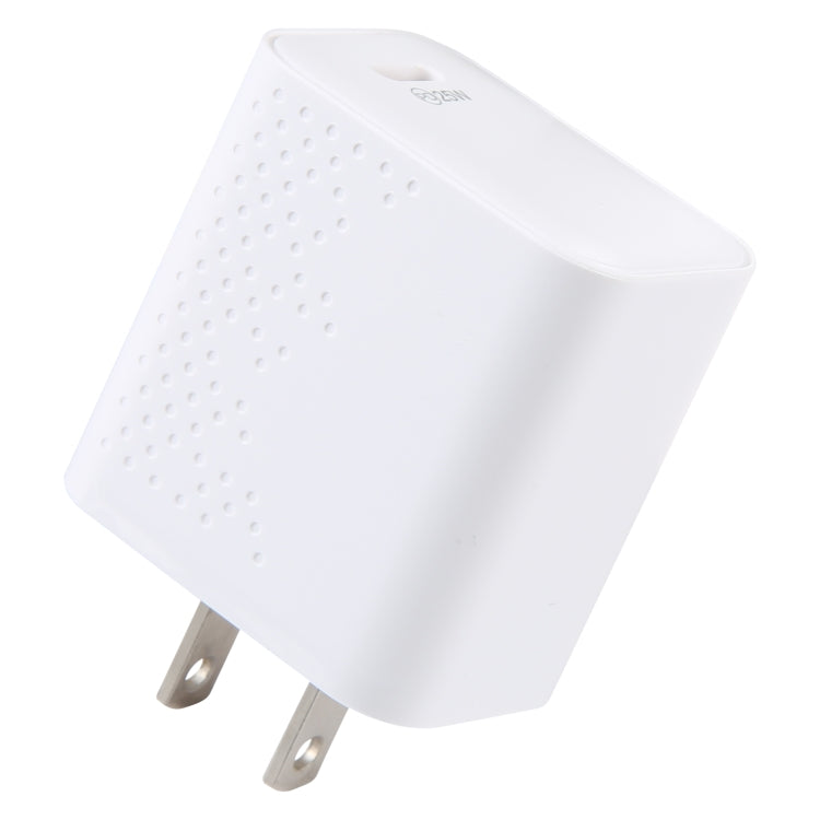LZ-105PD 25W USB-C / Type-C Ports Dot Pattern Travel Charger, US Plug, EU Plug