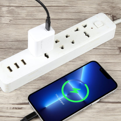 LZ-105PD 25W USB-C / Type-C Ports Dot Pattern Travel Charger, US Plug, EU Plug