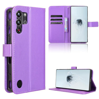 Diamond Texture Leather Phone Case, For ZTE nubia Neo 3 5G, For ZTE nubia Red Magic 10 Air, For ZTE Blade A35e Z2466, For ZTE nubia Neo 3 GT 5G, For ZTE nubia Focus 2 Ultra 5G, For ZTE nubia Focus 2 5G, For ZTE nubia Music 2, For ZTE nubia S 5G A403ZT ...