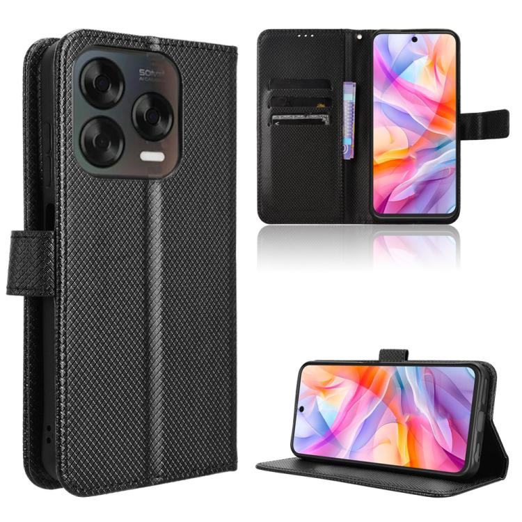 Diamond Texture Leather Phone Case, For ZTE Blade A35e Z2466, For ZTE nubia Neo 3 GT 5G, For ZTE nubia Focus 2 Ultra 5G, For ZTE nubia Focus 2 5G, For ZTE nubia Music 2, For ZTE nubia S 5G A403ZT, For ZTE Blade V70 Max, For ZTE Blade V70 Design 4G     ...