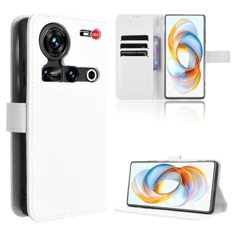 Diamond Texture Leather Phone Case, For ZTE Blade A35e Z2466, For ZTE nubia Neo 3 GT 5G, For ZTE nubia Focus 2 Ultra 5G, For ZTE nubia Focus 2 5G, For ZTE nubia Music 2, For ZTE nubia S 5G A403ZT, For ZTE Blade V70 Max, For ZTE Blade V70 Design 4G     ...