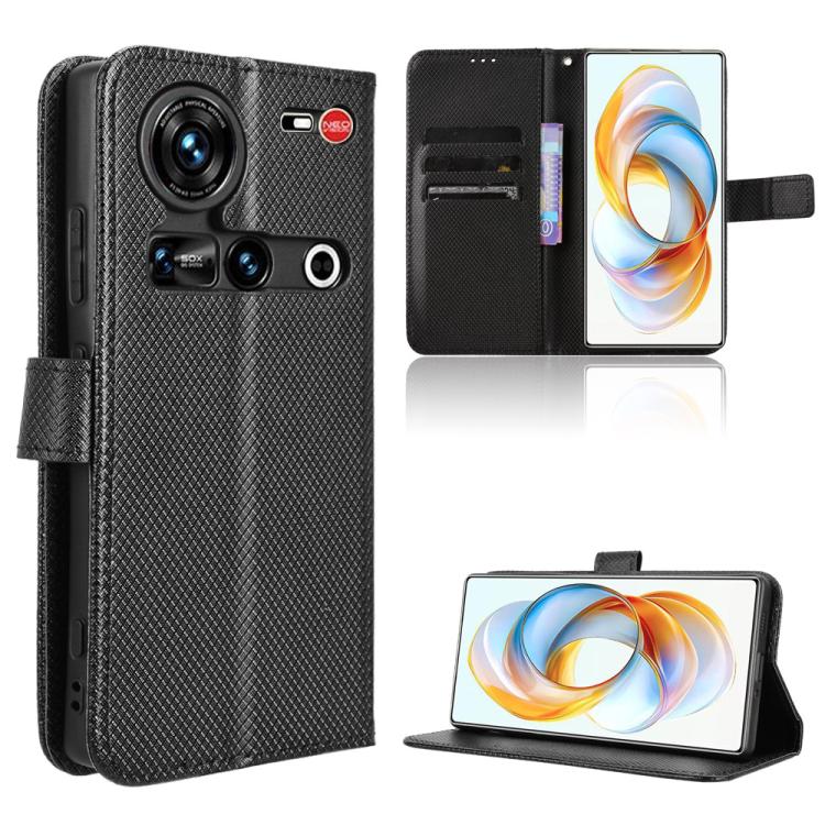 Diamond Texture Leather Phone Case, For ZTE Blade A35e Z2466, For ZTE nubia Neo 3 GT 5G, For ZTE nubia Focus 2 Ultra 5G, For ZTE nubia Focus 2 5G, For ZTE nubia Music 2, For ZTE nubia S 5G A403ZT, For ZTE Blade V70 Max, For ZTE Blade V70 Design 4G     ...