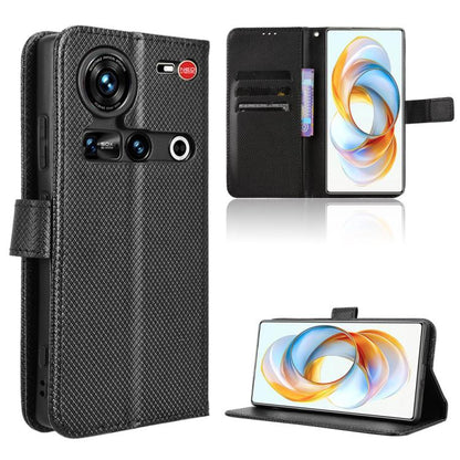 Diamond Texture Leather Phone Case, For ZTE Blade A35e Z2466, For ZTE nubia Neo 3 GT 5G, For ZTE nubia Focus 2 Ultra 5G, For ZTE nubia Focus 2 5G, For ZTE nubia Music 2, For ZTE nubia S 5G A403ZT, For ZTE Blade V70 Max, For ZTE Blade V70 Design 4G     ...
