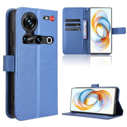 Diamond Texture Leather Phone Case, For ZTE Blade A35e Z2466, For ZTE nubia Neo 3 GT 5G, For ZTE nubia Focus 2 Ultra 5G, For ZTE nubia Focus 2 5G, For ZTE nubia Music 2, For ZTE nubia S 5G A403ZT, For ZTE Blade V70 Max, For ZTE Blade V70 Design 4G     ...