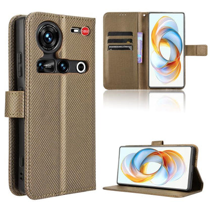 Diamond Texture Leather Phone Case, For ZTE Blade A35e Z2466, For ZTE nubia Neo 3 GT 5G, For ZTE nubia Focus 2 Ultra 5G, For ZTE nubia Focus 2 5G, For ZTE nubia Music 2, For ZTE nubia S 5G A403ZT, For ZTE Blade V70 Max, For ZTE Blade V70 Design 4G     ...