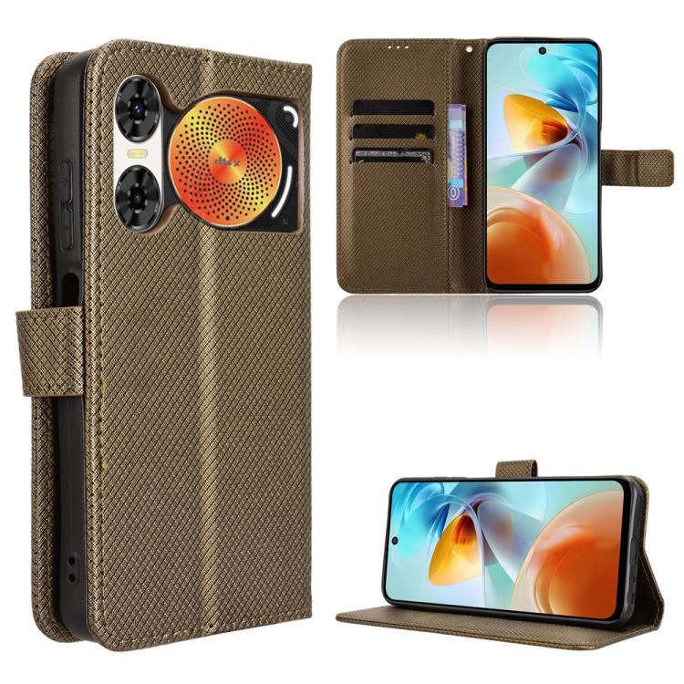 Diamond Texture Leather Phone Case, For ZTE Blade A35e Z2466, For ZTE nubia Neo 3 GT 5G, For ZTE nubia Focus 2 Ultra 5G, For ZTE nubia Focus 2 5G, For ZTE nubia Music 2, For ZTE nubia S 5G A403ZT, For ZTE Blade V70 Max, For ZTE Blade V70 Design 4G     ...