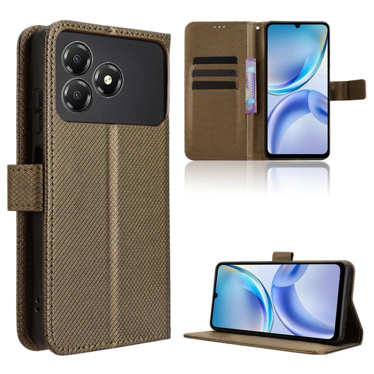 Diamond Texture Leather Phone Case, For ZTE Kantan Sumaho5 A601ZT, For ZTE nubia Neo 5 Pro 5G, For ZTE nubia Neo 5 5G, For ZTE nubia P9 Pro 5G / Optus X Pro 2 5G, For ZTE nubia Neo 5 GT 5G, For ZTE Optus X Value 5G, For ZTE nubia RedMagic 11 Air       ...