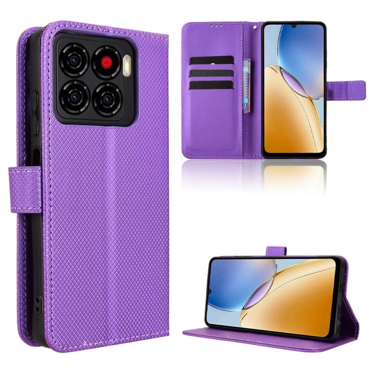 Diamond Texture Leather Phone Case, For ZTE Kantan Sumaho5 A601ZT, For ZTE nubia Neo 5 Pro 5G, For ZTE nubia Neo 5 5G, For ZTE nubia P9 Pro 5G / Optus X Pro 2 5G, For ZTE nubia Neo 5 GT 5G, For ZTE Optus X Value 5G, For ZTE nubia RedMagic 11 Air       ...