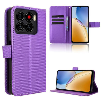 Diamond Texture Leather Phone Case, For ZTE Kantan Sumaho5 A601ZT, For ZTE nubia Neo 5 Pro 5G, For ZTE nubia Neo 5 5G, For ZTE nubia P9 Pro 5G / Optus X Pro 2 5G, For ZTE nubia Neo 5 GT 5G, For ZTE Optus X Value 5G, For ZTE nubia RedMagic 11 Air       ...