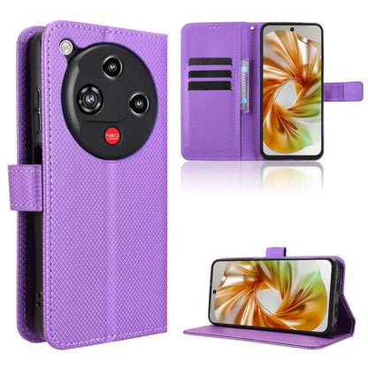 Diamond Texture Leather Phone Case, For ZTE Blade A35e Z2466, For ZTE nubia Neo 3 GT 5G, For ZTE nubia Focus 2 Ultra 5G, For ZTE nubia Focus 2 5G, For ZTE nubia Music 2, For ZTE nubia S 5G A403ZT, For ZTE Blade V70 Max, For ZTE Blade V70 Design 4G     ...