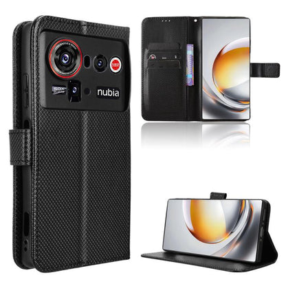 Diamond Texture Leather Phone Case, For ZTE Kantan Sumaho5 A601ZT, For ZTE nubia Neo 5 Pro 5G, For ZTE nubia Neo 5 5G, For ZTE nubia P9 Pro 5G / Optus X Pro 2 5G, For ZTE nubia Neo 5 GT 5G, For ZTE Optus X Value 5G, For ZTE nubia RedMagic 11 Air       ...
