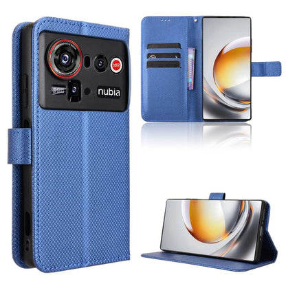 Diamond Texture Leather Phone Case, For ZTE Kantan Sumaho5 A601ZT, For ZTE nubia Neo 5 Pro 5G, For ZTE nubia Neo 5 5G, For ZTE nubia P9 Pro 5G / Optus X Pro 2 5G, For ZTE nubia Neo 5 GT 5G, For ZTE Optus X Value 5G, For ZTE nubia RedMagic 11 Air       ...