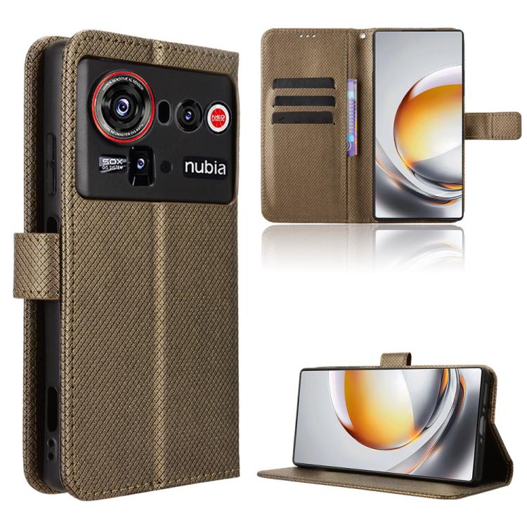 Diamond Texture Leather Phone Case, For ZTE Kantan Sumaho5 A601ZT, For ZTE nubia Neo 5 Pro 5G, For ZTE nubia Neo 5 5G, For ZTE nubia P9 Pro 5G / Optus X Pro 2 5G, For ZTE nubia Neo 5 GT 5G, For ZTE Optus X Value 5G, For ZTE nubia RedMagic 11 Air       ...