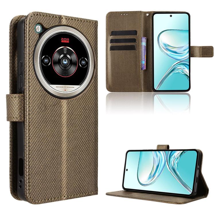 Diamond Texture Leather Phone Case, For ZTE Blade A35e Z2466, For ZTE nubia Neo 3 GT 5G, For ZTE nubia Focus 2 Ultra 5G, For ZTE nubia Focus 2 5G, For ZTE nubia Music 2, For ZTE nubia S 5G A403ZT, For ZTE Blade V70 Max, For ZTE Blade V70 Design 4G     ...
