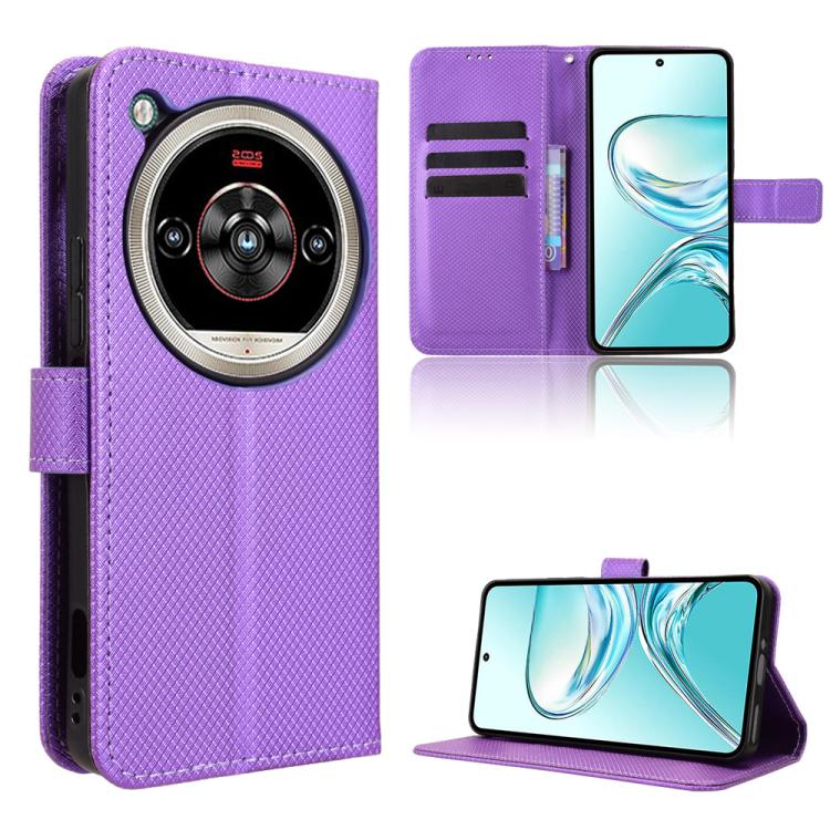 Diamond Texture Leather Phone Case, For ZTE Blade A35e Z2466, For ZTE nubia Neo 3 GT 5G, For ZTE nubia Focus 2 Ultra 5G, For ZTE nubia Focus 2 5G, For ZTE nubia Music 2, For ZTE nubia S 5G A403ZT, For ZTE Blade V70 Max, For ZTE Blade V70 Design 4G     ...