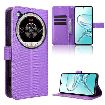 Diamond Texture Leather Phone Case, For ZTE Blade A35e Z2466, For ZTE nubia Neo 3 GT 5G, For ZTE nubia Focus 2 Ultra 5G, For ZTE nubia Focus 2 5G, For ZTE nubia Music 2, For ZTE nubia S 5G A403ZT, For ZTE Blade V70 Max, For ZTE Blade V70 Design 4G     ...