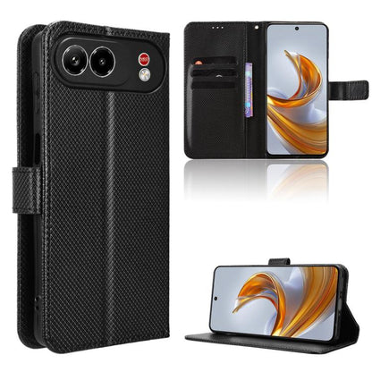 Diamond Texture Leather Phone Case, For ZTE nubia A57 4G, For ZTE nubia Air Pro 5G, For ZTE Kantan Sumaho5 A601ZT, For ZTE nubia Neo 5 Pro 5G, For ZTE nubia Neo 5 5G, For ZTE nubia P9 Pro 5G / Optus X Pro 2 5G, For ZTE nubia Neo 5 GT 5G                ...