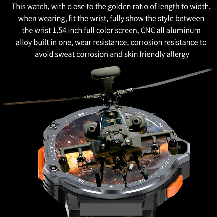 ZGP PG999 1.54 inch HD Round Screen 4G Smart Watch Android 8.1, 2GB+16GB, 4GB+64GB
