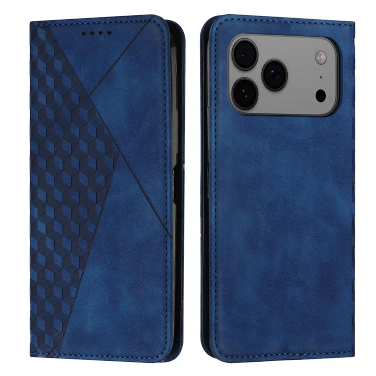 Diamond Splicing Skin Feel Magnetic Leather Phone Case, For iPhone 18 Pro / 17 Pro, For iPhone 18 Pro Max / 17 Pro Max, For iPhone 17, For iPhone 17 Air, For iPhone 15 Pro Max, For iPhone 15 Pro, For iPhone 15 Plus, For iPhone 15