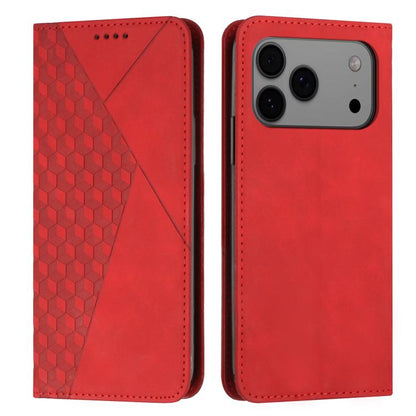 Diamond Splicing Skin Feel Magnetic Leather Phone Case, For iPhone 18 Pro / 17 Pro, For iPhone 18 Pro Max / 17 Pro Max, For iPhone 17, For iPhone 17 Air, For iPhone 15 Pro Max, For iPhone 15 Pro, For iPhone 15 Plus, For iPhone 15
