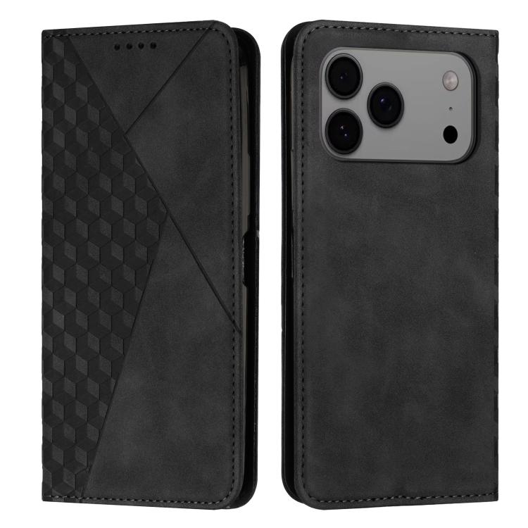 Diamond Splicing Skin Feel Magnetic Leather Phone Case, For iPhone 18 Pro / 17 Pro, For iPhone 18 Pro Max / 17 Pro Max, For iPhone 17, For iPhone 17 Air, For iPhone 15 Pro Max, For iPhone 15 Pro, For iPhone 15 Plus, For iPhone 15