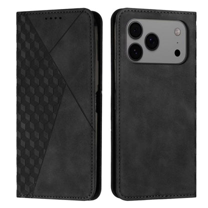 Diamond Splicing Skin Feel Magnetic Leather Phone Case, For iPhone 18 Pro / 17 Pro, For iPhone 18 Pro Max / 17 Pro Max, For iPhone 17, For iPhone 17 Air, For iPhone 15 Pro Max, For iPhone 15 Pro, For iPhone 15 Plus, For iPhone 15