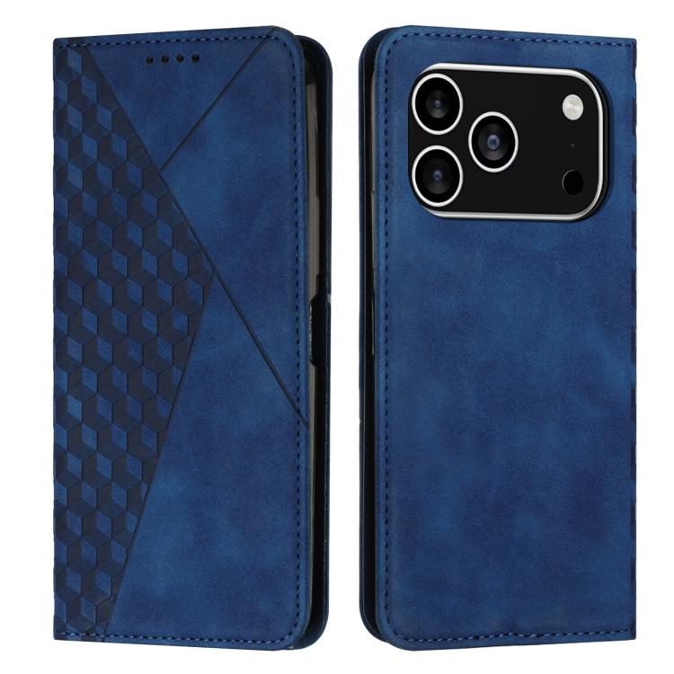 Diamond Splicing Skin Feel Magnetic Leather Phone Case, For iPhone 18 Pro / 17 Pro, For iPhone 18 Pro Max / 17 Pro Max, For iPhone 17, For iPhone 17 Air, For iPhone 15 Pro Max, For iPhone 15 Pro, For iPhone 15 Plus, For iPhone 15