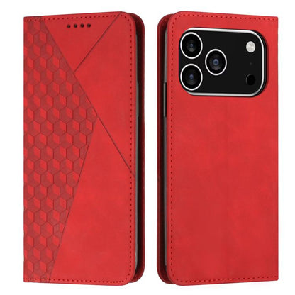 Diamond Splicing Skin Feel Magnetic Leather Phone Case, For iPhone 18 Pro / 17 Pro, For iPhone 18 Pro Max / 17 Pro Max, For iPhone 17, For iPhone 17 Air, For iPhone 15 Pro Max, For iPhone 15 Pro, For iPhone 15 Plus, For iPhone 15