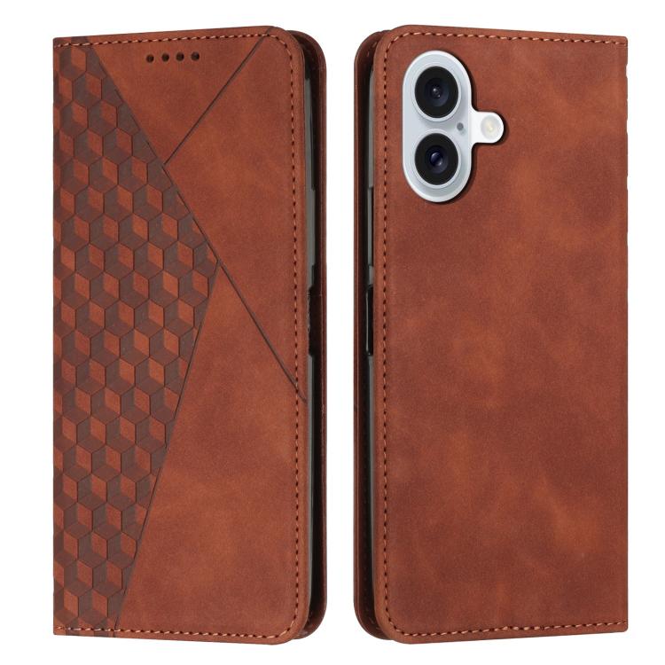 Diamond Splicing Skin Feel Magnetic Leather Phone Case, For iPhone 18 Pro / 17 Pro, For iPhone 18 Pro Max / 17 Pro Max, For iPhone 17, For iPhone 17 Air, For iPhone 15 Pro Max, For iPhone 15 Pro, For iPhone 15 Plus, For iPhone 15