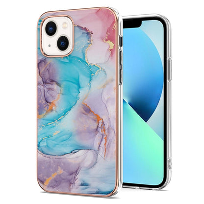Electroplating Pattern IMD TPU Shockproof Case, For iPhone 16 Pro Max, For iPhone 16 Pro, For iPhone 16 Plus, For iPhone 16, For iPhone 15 Pro Max, For iPhone 15 Pro, For iPhone 15 Plus, For iPhone 15