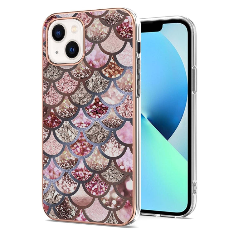 Electroplating Pattern IMD TPU Shockproof Case, For iPhone 16 Pro Max, For iPhone 16 Pro, For iPhone 16 Plus, For iPhone 16, For iPhone 15 Pro Max, For iPhone 15 Pro, For iPhone 15 Plus, For iPhone 15