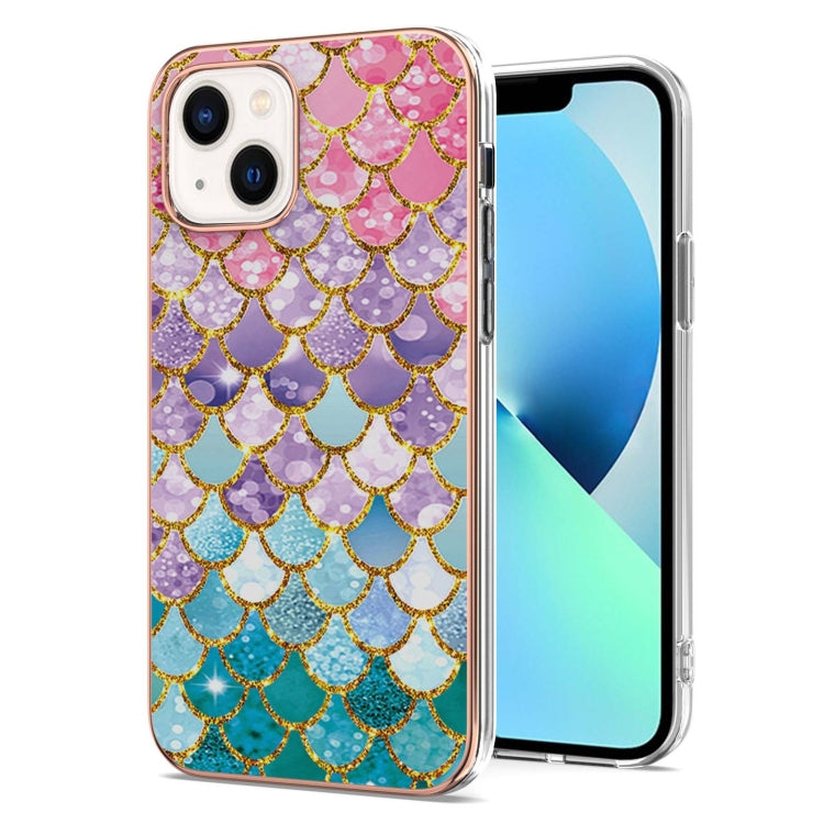 Electroplating Pattern IMD TPU Shockproof Case, For iPhone 16 Pro Max, For iPhone 16 Pro, For iPhone 16 Plus, For iPhone 16, For iPhone 15 Pro Max, For iPhone 15 Pro, For iPhone 15 Plus, For iPhone 15