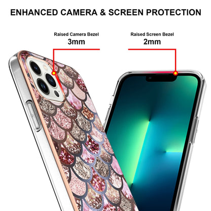 Electroplating Pattern IMD TPU Shockproof Case, For iPhone 16 Pro Max, For iPhone 16 Pro, For iPhone 16 Plus, For iPhone 16, For iPhone 15 Pro Max, For iPhone 15 Pro, For iPhone 15 Plus, For iPhone 15