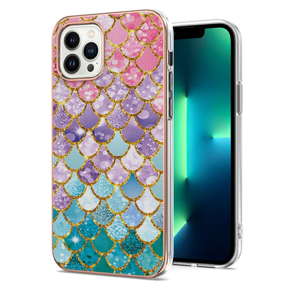 Electroplating Pattern IMD TPU Shockproof Case, For iPhone 16 Pro Max, For iPhone 16 Pro, For iPhone 16 Plus, For iPhone 16, For iPhone 15 Pro Max, For iPhone 15 Pro, For iPhone 15 Plus, For iPhone 15