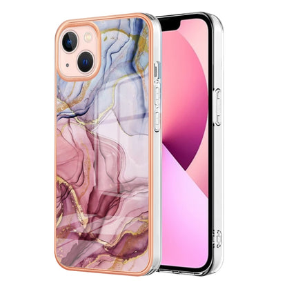 Electroplating Marble Dual-side IMD Phone Case, For iPhone 16 Pro Max, For iPhone 16 Pro, For iPhone 16 Plus, For iPhone 16, For iPhone 15 Pro Max, For iPhone 15 Pro, For iPhone 15 Plus, For iPhone 15