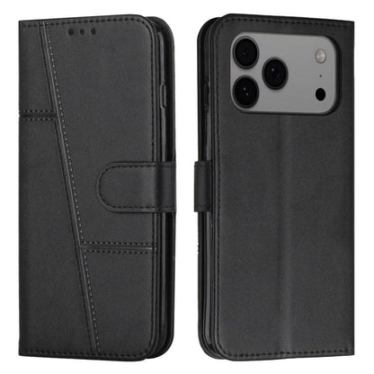 Stitching Calf Texture Buckle Leather Phone Case, For iPhone 18 Pro / 17 Pro, For iPhone 18 Pro Max / 17 Pro Max, For iPhone 17, For iPhone 17 Air, For iPhone 15 Pro Max, For iPhone 15 Pro, For iPhone 15 Plus, For iPhone 15