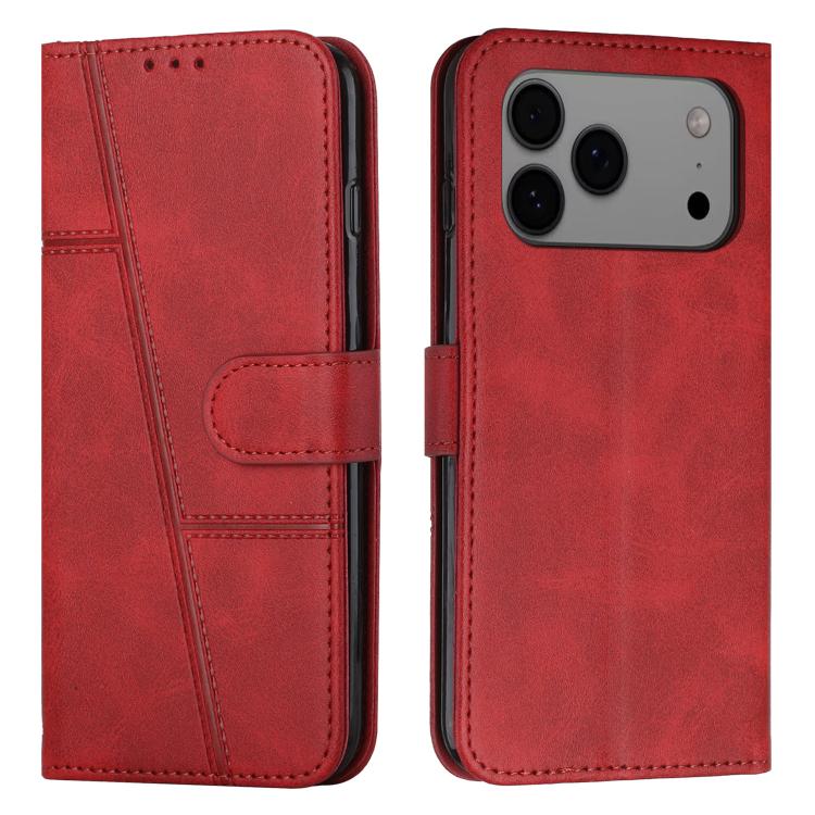 Stitching Calf Texture Buckle Leather Phone Case, For iPhone 18 Pro / 17 Pro, For iPhone 18 Pro Max / 17 Pro Max, For iPhone 17, For iPhone 17 Air, For iPhone 15 Pro Max, For iPhone 15 Pro, For iPhone 15 Plus, For iPhone 15