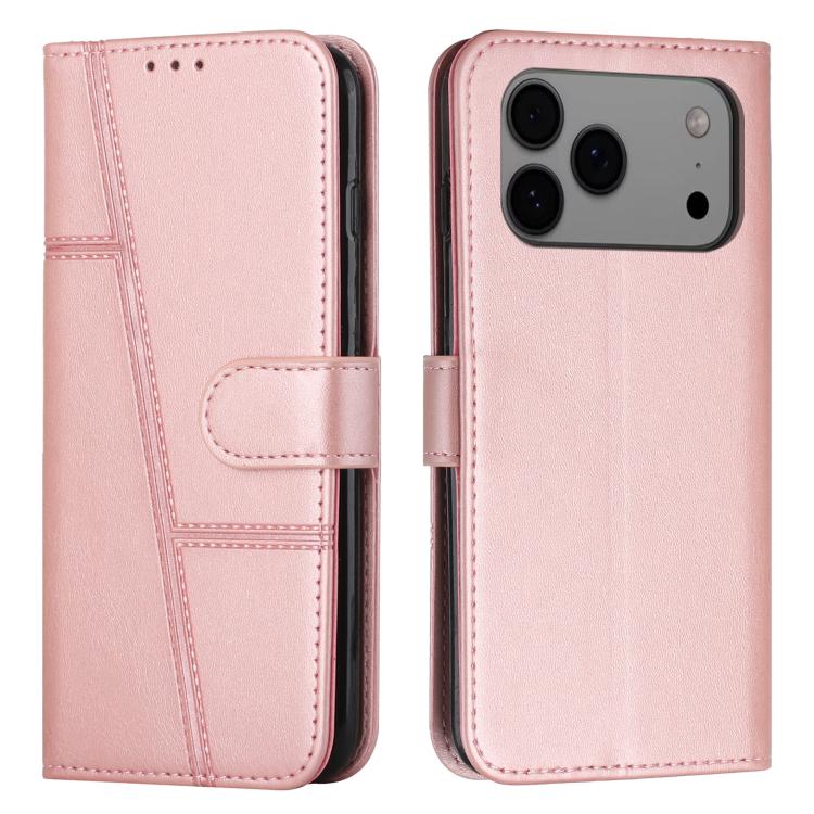 Stitching Calf Texture Buckle Leather Phone Case, For iPhone 18 Pro / 17 Pro, For iPhone 18 Pro Max / 17 Pro Max, For iPhone 17, For iPhone 17 Air, For iPhone 15 Pro Max, For iPhone 15 Pro, For iPhone 15 Plus, For iPhone 15