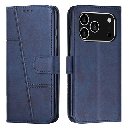 Stitching Calf Texture Buckle Leather Phone Case, For iPhone 18 Pro / 17 Pro, For iPhone 18 Pro Max / 17 Pro Max, For iPhone 17, For iPhone 17 Air, For iPhone 15 Pro Max, For iPhone 15 Pro, For iPhone 15 Plus, For iPhone 15