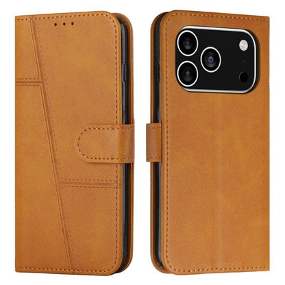 Stitching Calf Texture Buckle Leather Phone Case, For iPhone 18 Pro / 17 Pro, For iPhone 18 Pro Max / 17 Pro Max, For iPhone 17, For iPhone 17 Air, For iPhone 15 Pro Max, For iPhone 15 Pro, For iPhone 15 Plus, For iPhone 15