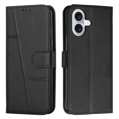 Stitching Calf Texture Buckle Leather Phone Case, For iPhone 18 Pro / 17 Pro, For iPhone 18 Pro Max / 17 Pro Max, For iPhone 17, For iPhone 17 Air, For iPhone 15 Pro Max, For iPhone 15 Pro, For iPhone 15 Plus, For iPhone 15