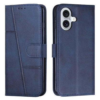 Stitching Calf Texture Buckle Leather Phone Case, For iPhone 18 Pro / 17 Pro, For iPhone 18 Pro Max / 17 Pro Max, For iPhone 17, For iPhone 17 Air, For iPhone 15 Pro Max, For iPhone 15 Pro, For iPhone 15 Plus, For iPhone 15