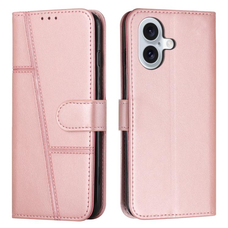 Stitching Calf Texture Buckle Leather Phone Case, For iPhone 18 Pro / 17 Pro, For iPhone 18 Pro Max / 17 Pro Max, For iPhone 17, For iPhone 17 Air, For iPhone 15 Pro Max, For iPhone 15 Pro, For iPhone 15 Plus, For iPhone 15