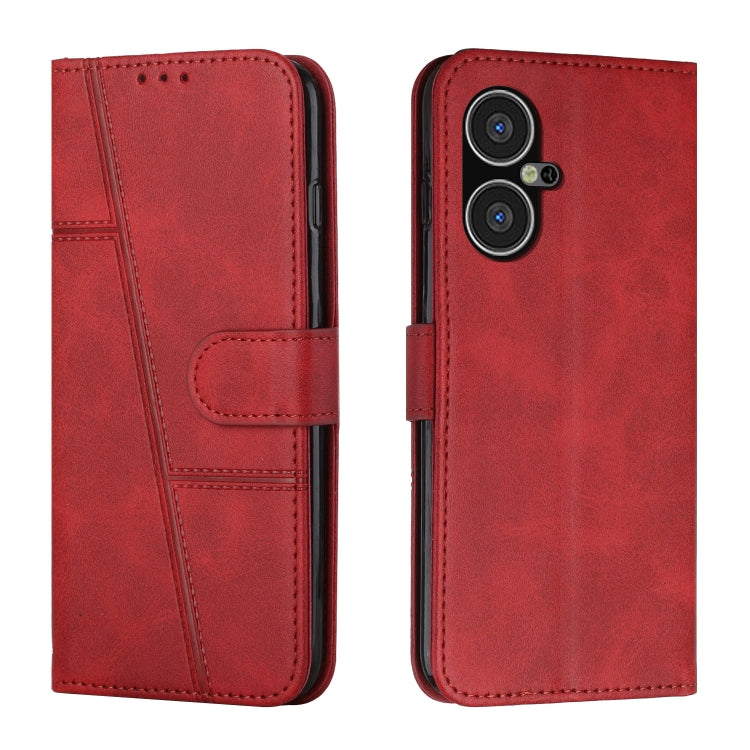 Stitching Calf Texture Buckle Leather Phone Case, For Tecno Pova Neo 3, For Tecno Pova 5 4G