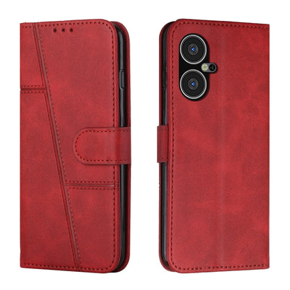 Stitching Calf Texture Buckle Leather Phone Case, For Tecno Pova Neo 3, For Tecno Pova 5 4G