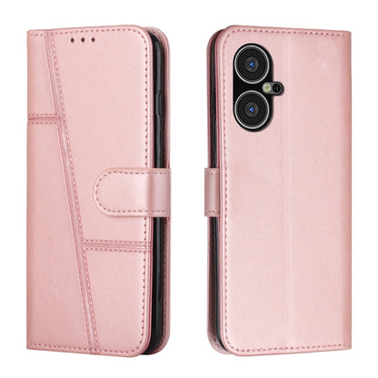 Stitching Calf Texture Buckle Leather Phone Case, For Tecno Pova Neo 3, For Tecno Pova 5 4G