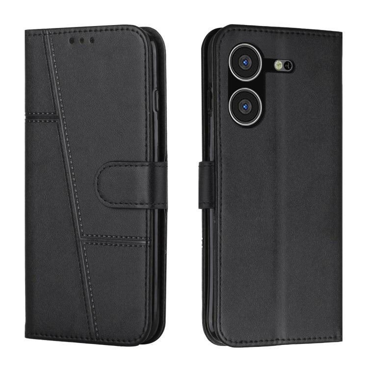 Stitching Calf Texture Buckle Leather Phone Case, For Tecno Pova Neo 3, For Tecno Pova 5 4G
